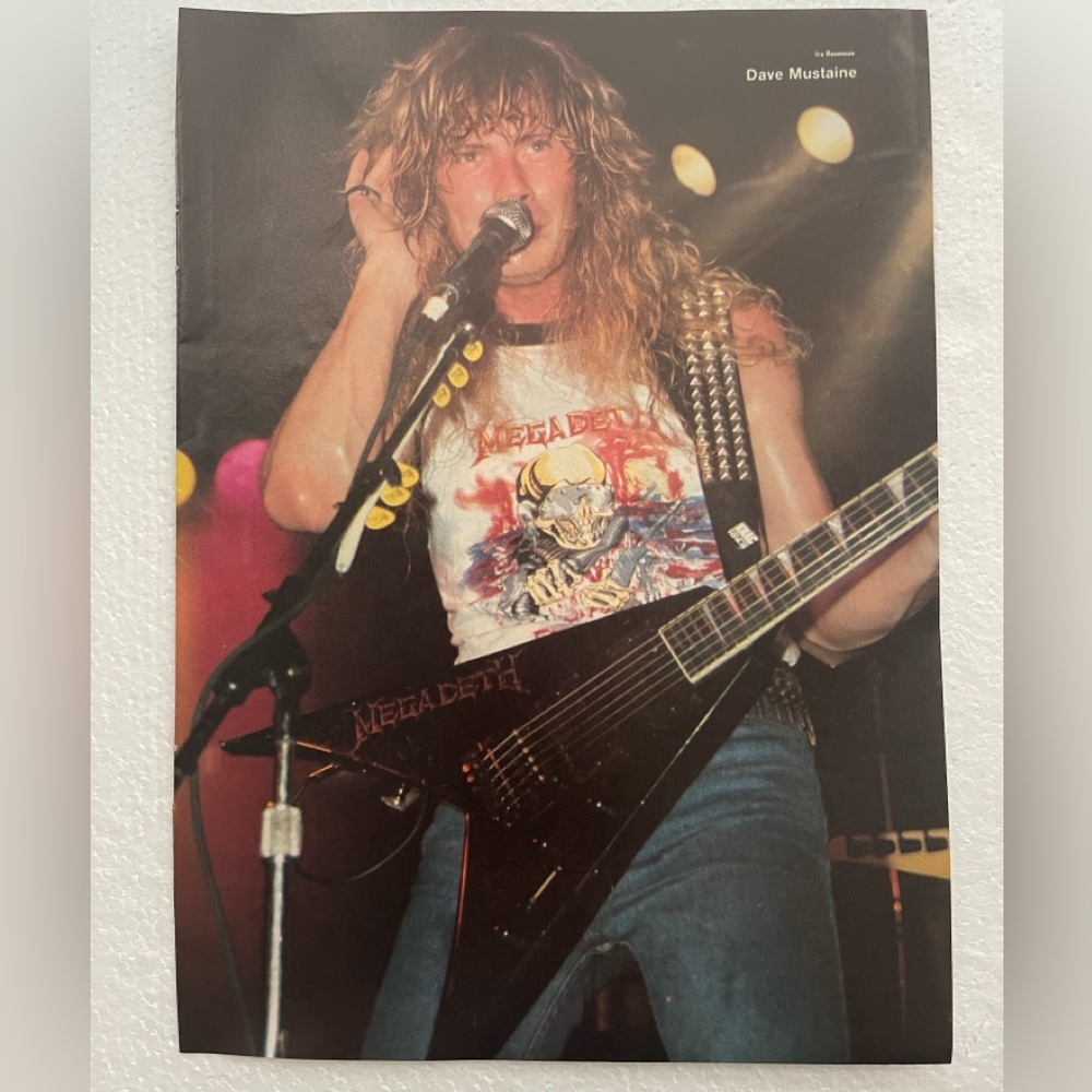 Megadeth - Dave Mustaine pinup